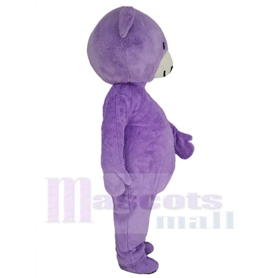 Purple Plush Teddy Bear Mascot Costume Animal