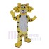 Funny Yellow Cheetah Mascot Costume