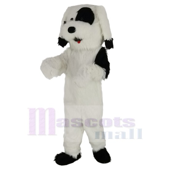 Funny Black and White Dog Mascot Costume Animal