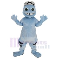 Hellblau Verrückter Frosch Maskottchen Kostüm Tier