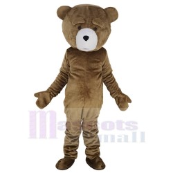 Pitiful Brown Teddy Bear Mascot Costume Animal