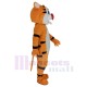 Orange Tiger Mascot Costume Animal with Red Big Nose