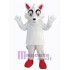 White Wolf Mascot Costume Animal