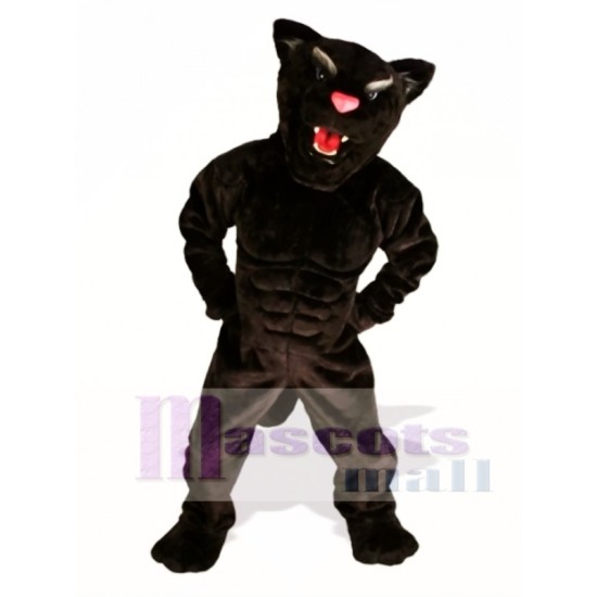 Muskulöser Panther Maskottchenkostüm Tier