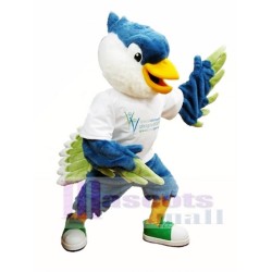 Royal Blue-Headed Bird Mascot Costume