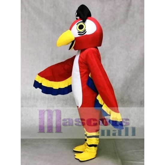 Red Pirate Parrot Mascot Costume