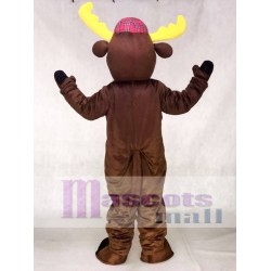 Mignon orignal chasseur marron foncé avec chapeau Mascotte Costume