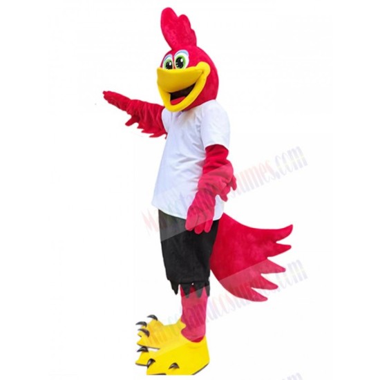 Red Roadrunner Mascot Costume Bird 