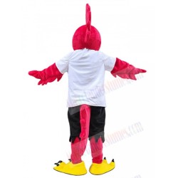 Red Roadrunner Mascot Costume Bird 