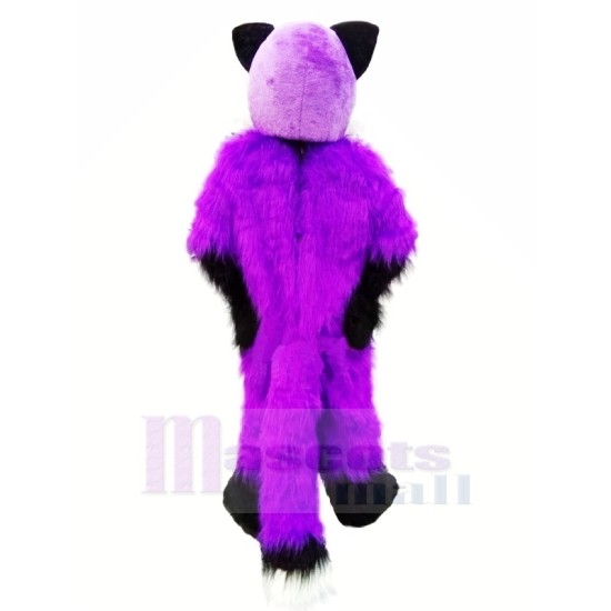 Purple Wolf Husky Mascot Costume