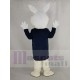 Rabbit in Blue Suit Easter Bunny Mascot Costume