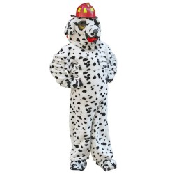 New Dalmatian Fire Dog Mascot Costume with Firemen Hat