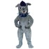 Gray British Bulldog Mascot Costume with Peaked Cap