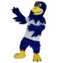 Royal Blue Falcon Eagle in White T-shirt Mascot Costume