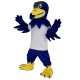 Royal Blue Falcon Eagle in White T-shirt Mascot Costume