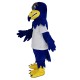 Royal Blue Falcon Eagle in White T-shirt Mascot Costume