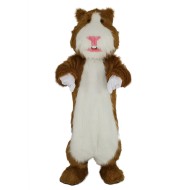 Brown and White Hamster with Pink Nose Mascot Costume