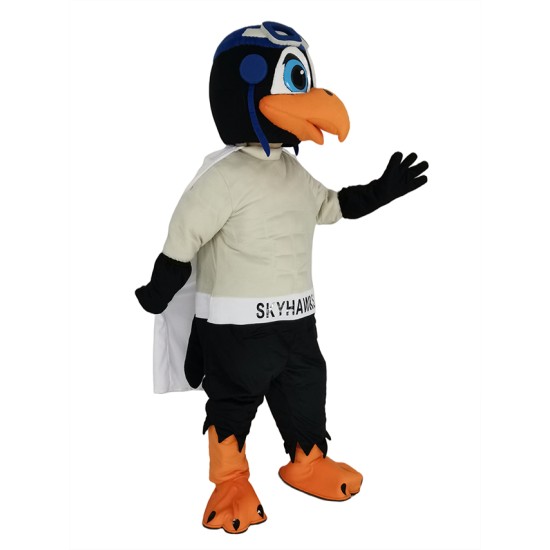 Skyhawk with White Cloak Mascot Costume Animal