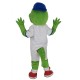 Sport Alligator with Blue Hat Mascot Costume Animal