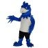 Royal Blue Phoenix Mascot Costume Animal in Black Shorts