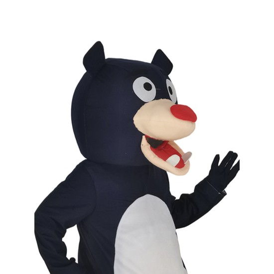 Navy Blue Bear Mascot Costume Animal