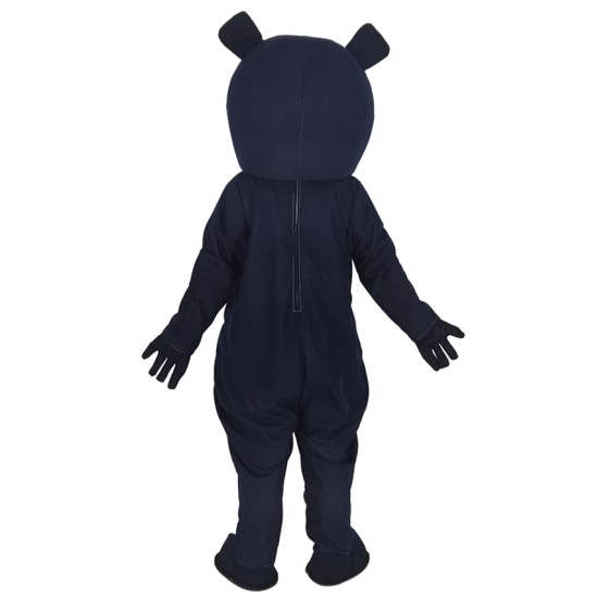 Navy Blue Bear Mascot Costume Animal