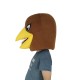 Fierce Brown Eagle Mascot Costume Animal Head Only