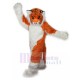 Long-haired Orange and White Tiger Mascot Costume Fursuit