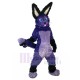 Furry Purple Easter Bunny Rabbit Mascot Costume Animal