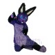 Furry Purple Easter Bunny Rabbit Mascot Costume Animal