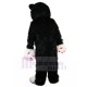 Likable Black And White Cat Mascot Costume with Long Fur Animal