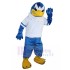 Resentful Blue Eagle Mascot Costume in White T-shirt Animal