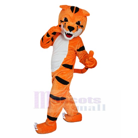 Likable Little Orange Tiger Mascot Costume Animal