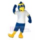 Sport Blue Bird Mascot Costume in White T-shirt Animal