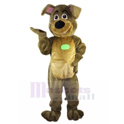 New Version Smiling Brown Dog Mascot Costume Animal