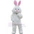 Furry White Rabbit Easter Bunny Mascot Costume Animal