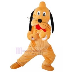 Orange Bloodhound Dog Pluto Goofy's Pet Mascot Costume Animal