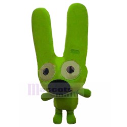 Neon Green Dog Fancy Creature Mascot Costume with Long Ears Animal