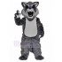 Fierce Grey Husky Wolf Dog Mascot Costume Animal