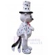 Magician White Cat Mascot Costume Animal in White Suit