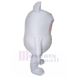 Pink Cat Mascot Costume with White Neko Suit Animal