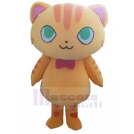 Green-eyed Yellow Cat Mascot Costume Animal