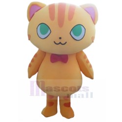 Green-eyed Yellow Cat Mascot Costume Animal