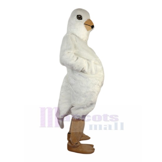 Sedate White Pigeon Mascot Costume Animal