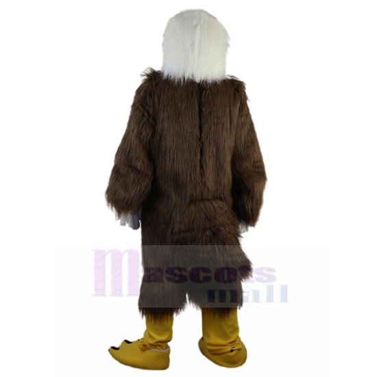 Plush Brown and White Bald Eagle Mascot Costume Animal