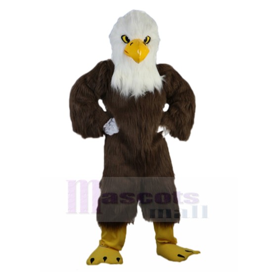 Plush Brown and White Bald Eagle Mascot Costume Animal