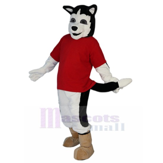 Racing Husky Dog Mascot Costume Animal