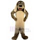 Observant Khaki Dog Mascot Costume with Long Ears Animal