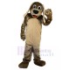 Observant Khaki Dog Mascot Costume with Long Ears Animal