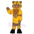 Furry Yellow and Brown Cat Mascot Costume Animal